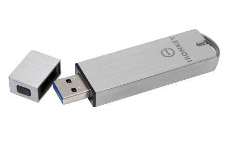 Kingston IronKey Enterprise S1000 - USB-flashstasjon - 64 GB - TAA-samsvar
