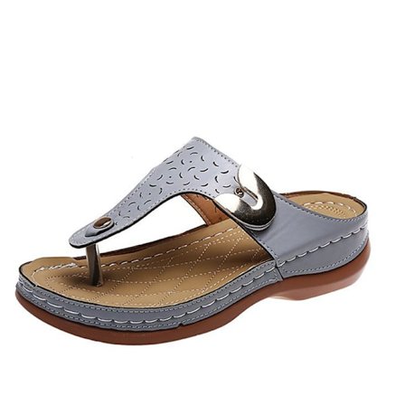 Dam Sandaler Mjuk Botten Kilar Skor Dam Sommar Sandaler Med .