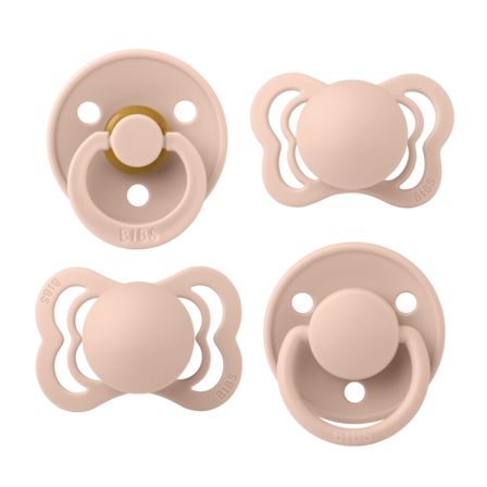 BIBS Try-it Collection Smokker Str. 1, 0-6 mnd, blush, 4 stk.