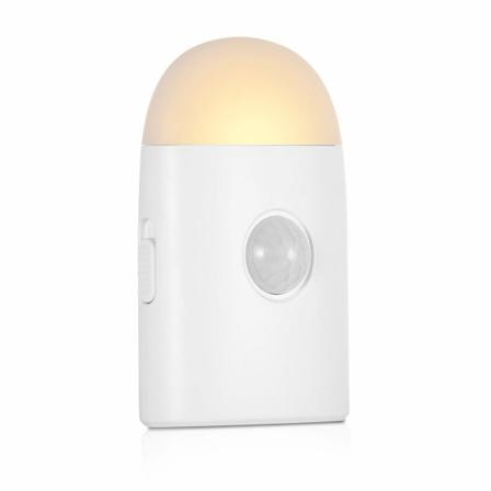 LED-nattlys med bevegelsessensor, (1 stk) USB-oppladbar