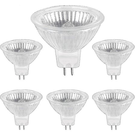 Halogenlampe Gu5.3 50w 220v, 680lm Varmhvit 2700k Dimbar, Mr16 Halogen Spot Light Lampe, 6-pakning