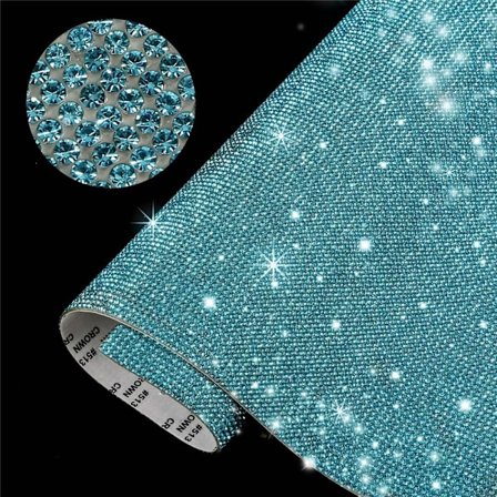 Rhinestone Sheet Crystal Sticker LAKE BLUE