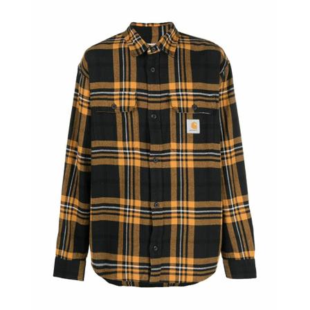 Carhartt Wip, Casual Shirts Zwart, Heren, Maat:M
