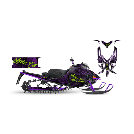 SweTown Dekalkit Capitan-Purple - Arctic Cat M8000 Mountain Cat Alpha One 154 2019-2020