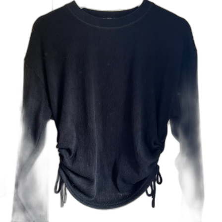 Svart tröja med knyt