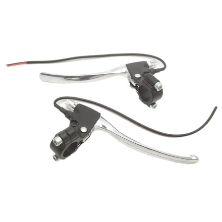 1 par cykelbremsegreb håndbremser universelle cykelbremsegreb styr aluminiumslegering bremsegreb til MTB mountainbike racercykel sort 22 mm diameter