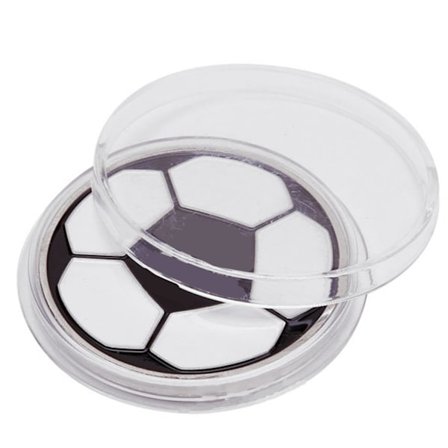 1 stk. Fotball Dommer Mynt med Plastikk Etui