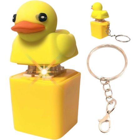 Quackey Fidget-lelu, joka kaakattaa, kaakattava ankka Fidget-lelu avaimenperä stressinlievittäjä vinkuva ahdistuksen stressinlievitys lelu ankka 