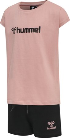 Hummel Kids' Hmlnova Shorts Set Children short-sleeved sweaters Pink 134
