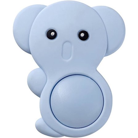 Blå tegneserie dørstopper silikon non-stick små dører og vinduer for barn