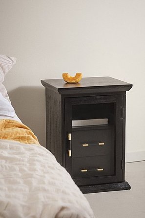 Jotex - Nachtkastje Zwart Zwart - TRUNK - Koop Nachtkastjes bij Jotex