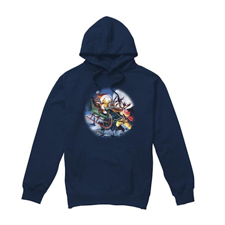 Garfield Herr Moonlight Ride Hoodie M Marinblå