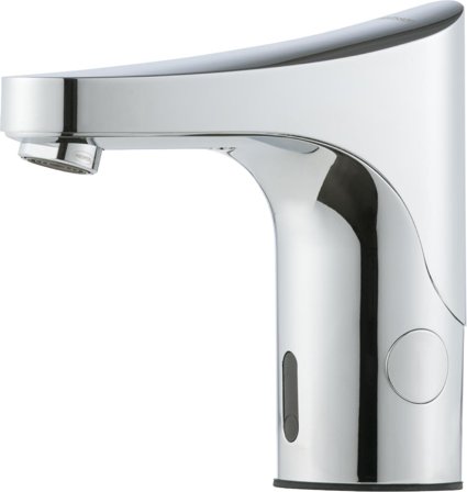 FM Mattsson 1640-0000 Tvättställsblandare beröringsfri, utan temperaturvred, Badrum