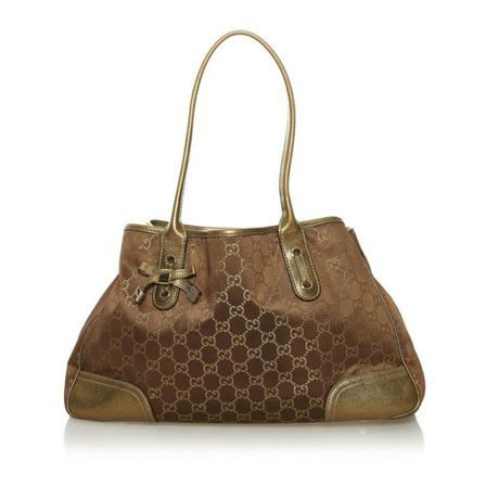 Gucci Vintage, Pre-owned Shoulder Bag Bruin, Dames, Maat:ONE Size,leer