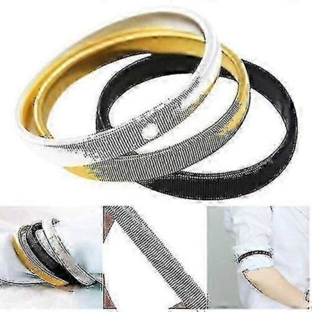 3-pak Unisex Skjorteærmer Metal Armstropper Holder Op Strømpebånd Elastik