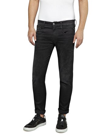 Replay Anbass Trousers Slim Hyper Cloud - Black - 36 x 32