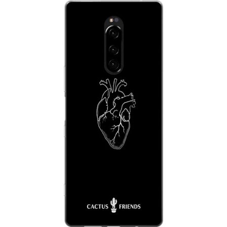 Yhteensopiva Puhelinkuori Sony Sony Xperia 1 Kaktus ja Ystävät - Keskiaikaan Anatomia Sydän