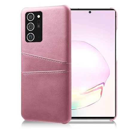Samsung Galaxy Note 20 skal med korthållare - Rosa