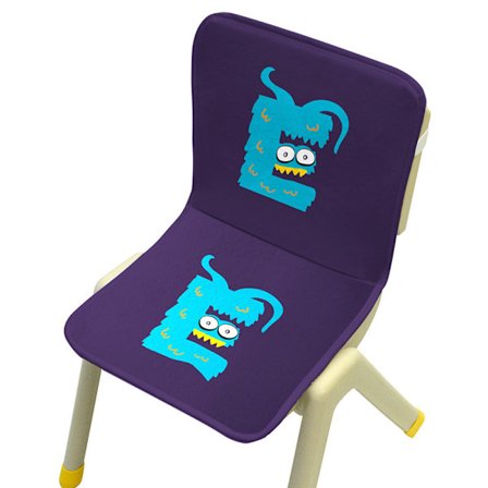 Mr. Bao, monsterbokstavssvamp, stolsdyna i ett stycke, förskolestolskudde, studentstolskudde, ryggstöd