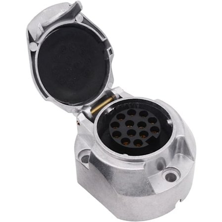 170/5000 Trailer Stikkontakt Konverter - Vandtæt 13 + 1 Trækpin Stik Caravan Trailer Elektrik Adapter Stik Velegnet Til Europæisk Standard Trailer Ca