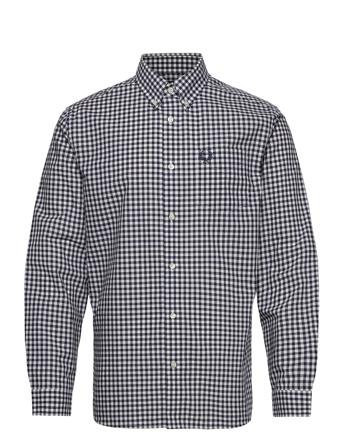 Gingham L/S Shirt Blue Fred Perry
