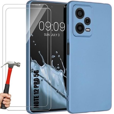 Siliconfodral - E.F.CONNECTION - För Xiaomi Redmi Note 12 Pro 5G - Stötabsorberande - Halkfri Textur - Mjuk