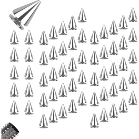 100 kpl 7x10 mm Metalliset koristeelliset niitit Punk-nastat Kartiot Niitit Killer-niitit Punk-terävät niitit Ruuvi Metalliset niitit yhteensopivat 