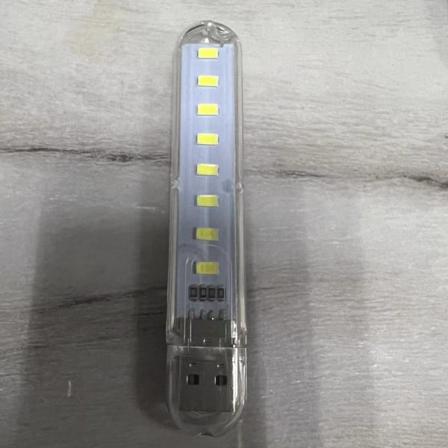 2st USB Nattlampa Lampa Energisparande Transparent VitVarmt ljus för datorbelysning för bärbar dator white light