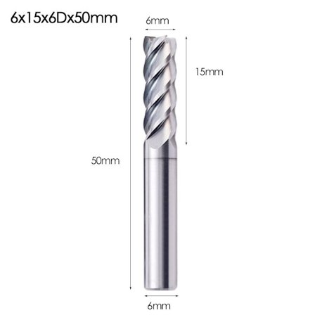 Pinnfräs Fräs 6X15X6DX50MM - spot försäljning