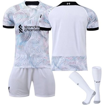 Nya Pojkar Barn Barn Fotboll Kit Kort Skjorta Socka Set Fotboll