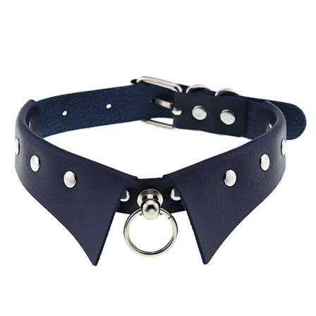Läder Choker Punk Krage Dam Nitar Dubbade Chocker