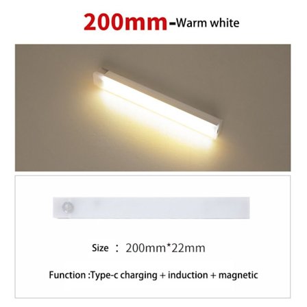 Nattlys med bevegelsessensor VARMT HVITT 20CM