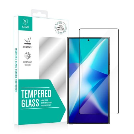SiGN Samsung Galaxy S25 Ultra Screen Protector Tempered Glass Ultrasonic fingerprint unlock