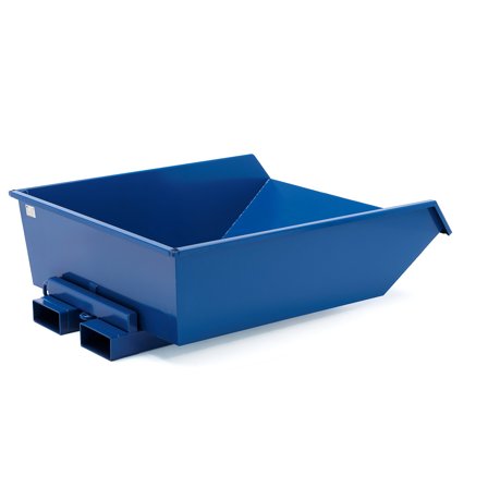 Kippcontainer HEAP, niedrig, 750 Liter, blau