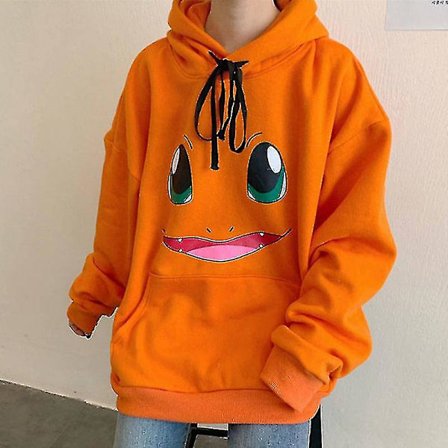 Elf Pikachu Sweatshirt Hoodie Jacka Lös H
