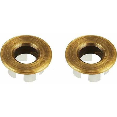 Vaskekumme Trim til Håndvask Overløbsdæksel Messing Indsats i Huller Runde Hætter Bronze