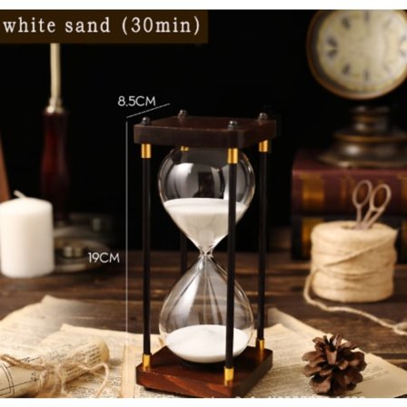 Tidsglas, Dekorativt Træ Tidsglas, Timer