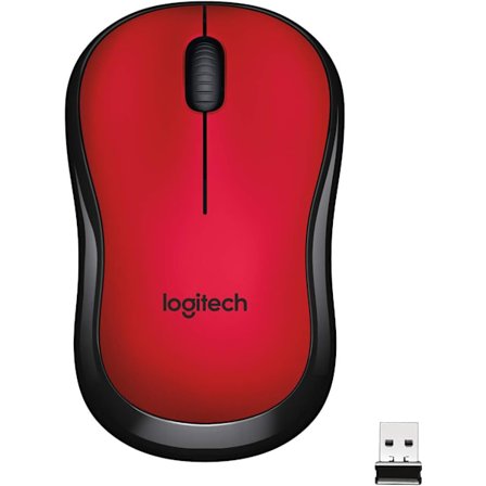 Logitech M220 SILENT Trådlös Mus, 2,4 GHz med USB-mottagare, 1000 DPI optisk spårning, 18 månaders batteritid, Ambidextrous, Kompatibel med PC, Mac, 