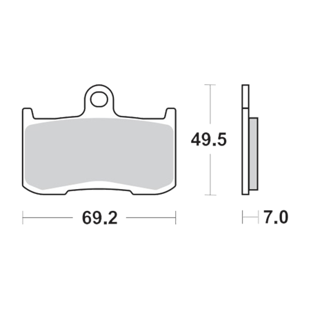 Bremseklodser For Moto-Master RoadPro Sinter - Triumph Daytona 675 2006-2008