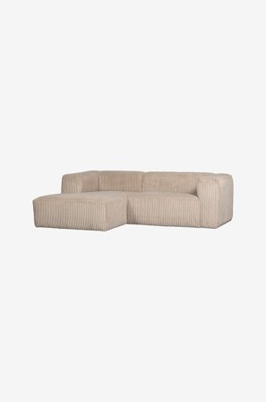 WOOOD - Chaiselong sofa bønne - Beige - Sofaer med chaiselong - Fra Homeroom