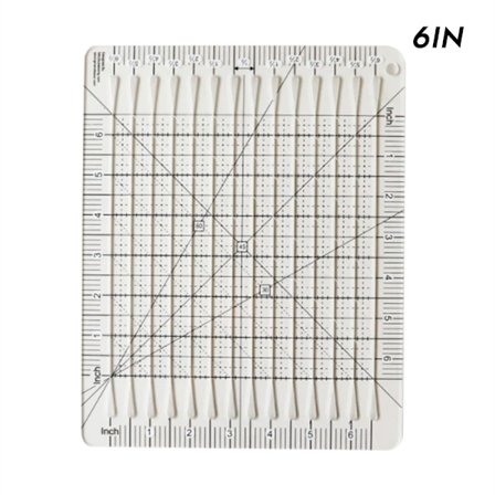 Quilt Skärlinjal Akryl DIY Hantverk Patchwork sömnadsmall 6/12 tum