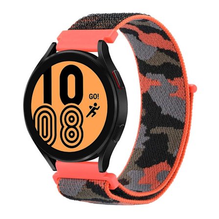 Nylonarmband Samsung Galaxy Watch 5 40/44/Pro 45mm Kamouflage Or