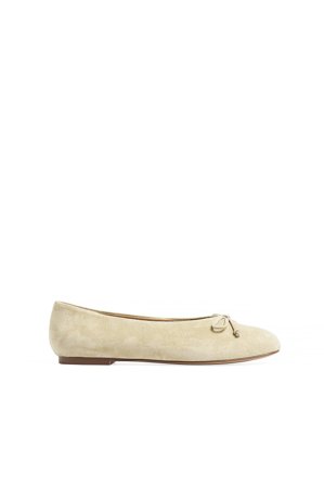 Premium Selection Ballerinas aus Wildleder - Flache Schuhe - Beige - EU 40