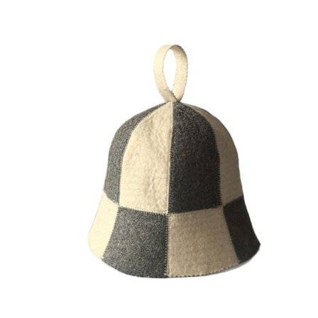 Sauna hat i uld, traditionel russisk sauna hat, unisex, blød filthat til brusebad for at forhindre overophedning og hårskade.