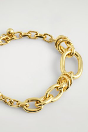 COS Women's Pulsera De Cadena Con Eslabones Desiguales in Bronce