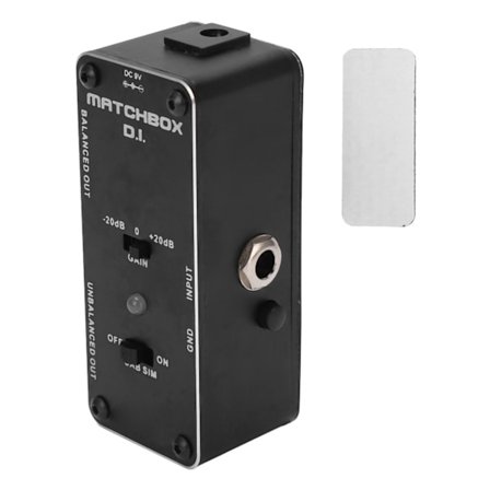 DI-efektipoljin Musta Monitoiminen Sähkökitara Basso Poljin XLR Ääniliitäntä