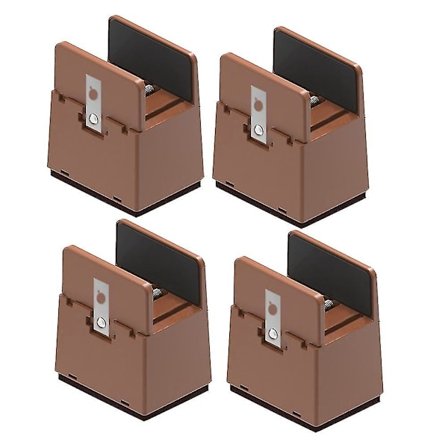 Justerbare stolben med skrueklemme 2 tommer højde Sofa borde Seng møbelriser firkantet R