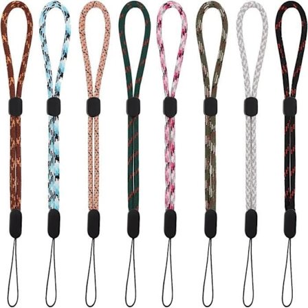 Säädettävä nyloninen ranneke matkapuhelimelle, 8 kappaletta eri väreissä [S40]