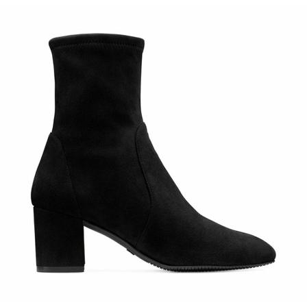 Stuart Weitzman, Heeled Shoes Zwart, Dames, Maat:37 1/2 EU,suede