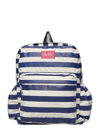 THE ANIMALS OBSERVATORY Stripes Navy Addax Backpack - Navy - ONE SIZE
